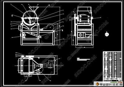 花生脫殼機(jī)的設(shè)計(jì)(含cad零件圖和裝配圖)_機(jī)械_畢業(yè)設(shè)計(jì)論文網(wǎng)