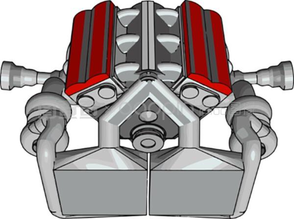 機械零件,插圖,白色背景上的矢量。
