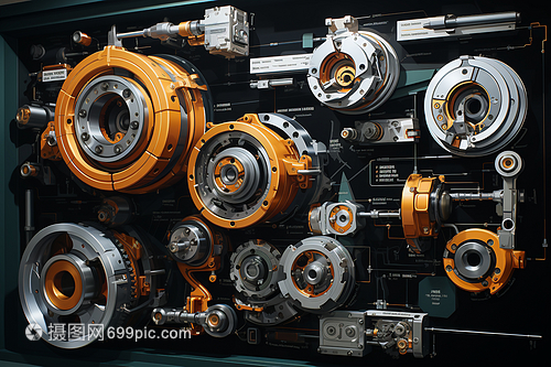 工廠里的工業軸承