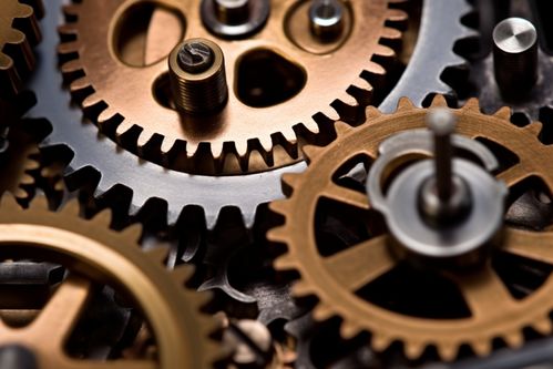 制造業工廠工業機械齒輪零件攝影圖片 攝影圖