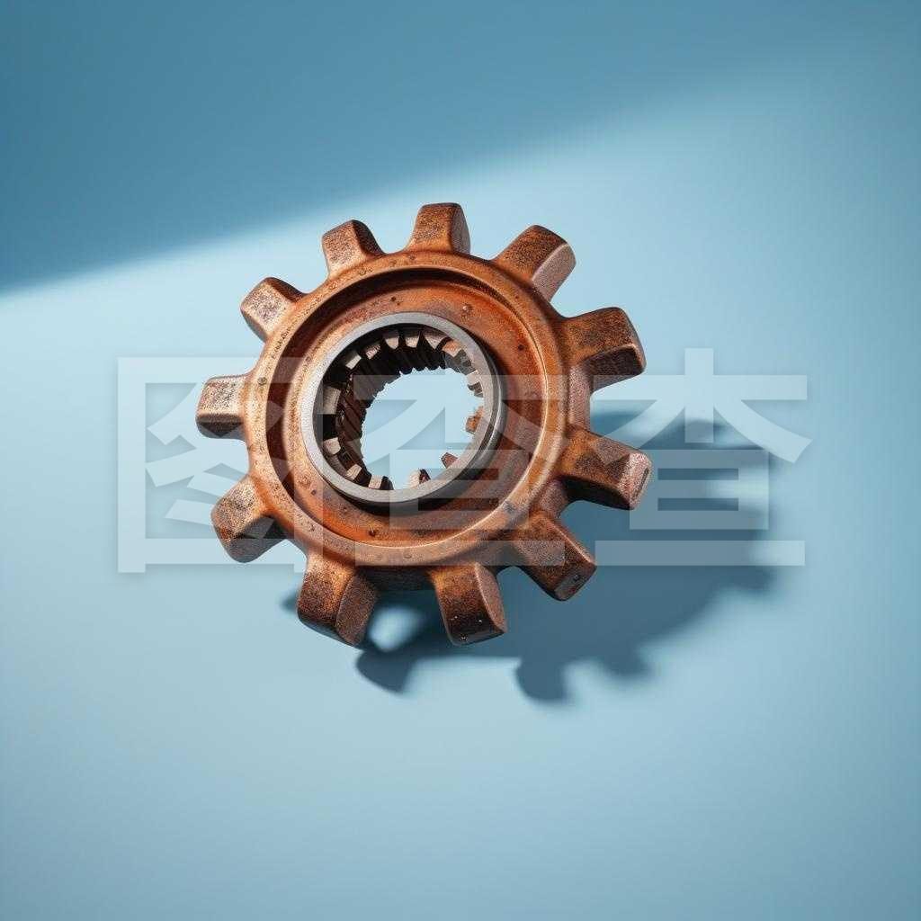 機械零件在藍色枕頭上