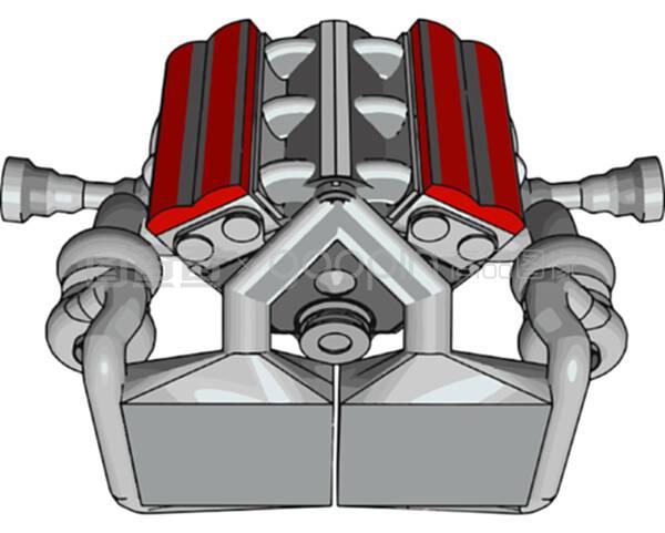 機械零件,插圖,白色背景上的矢量。
