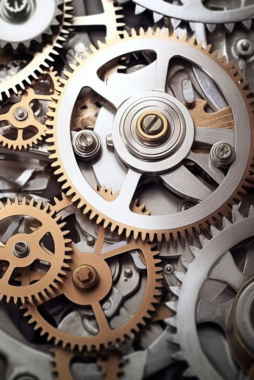 工業之美 探索機器部件工廠中的齒輪零件攝影藝術